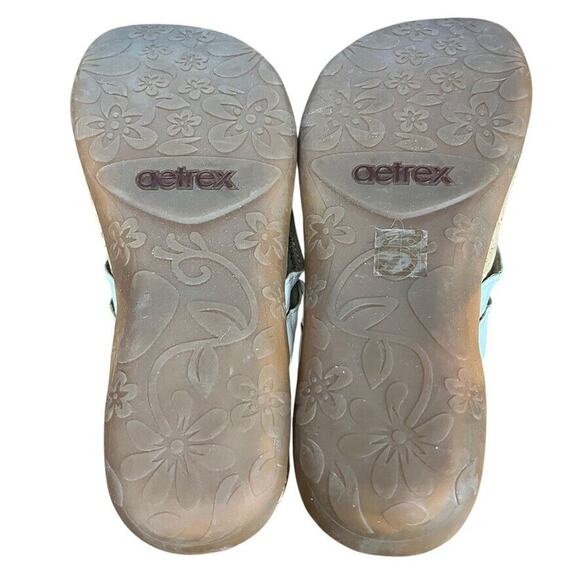 Aetrex Taylor Womens White Sandals Thongs Slides Flip Flops Summer Shoes 8.5 - Picture 15 of 16